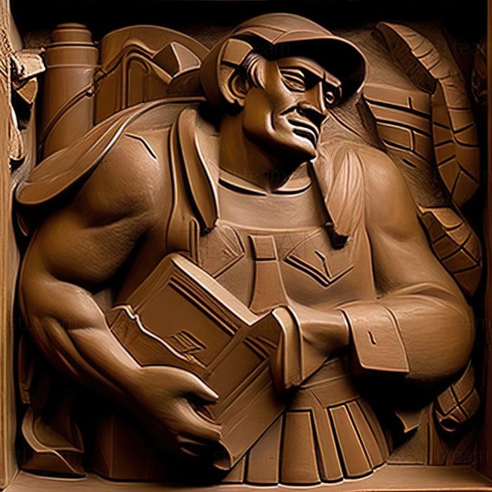 3D model Diego Rivera (STL)